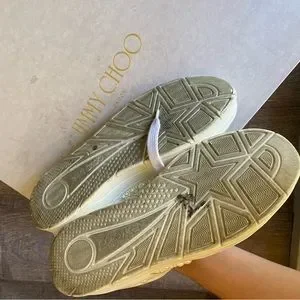 【関税&送料込】Jimmy Choo Slipper Diamond Maxi Pearl In Pel Jimmy Choo Diamond Maxi Sling Slippers | White | FARFETCH